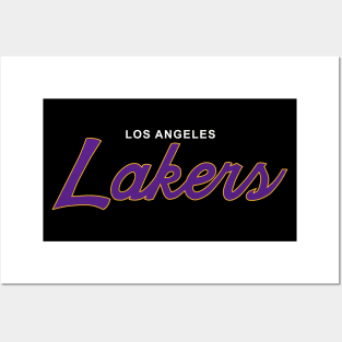 Lakers Script Posters and Art